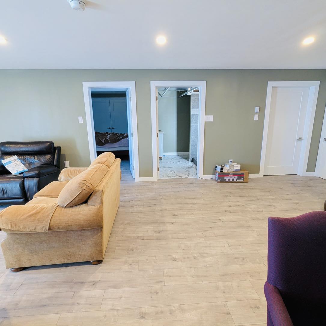 Residential room renovation showcasing professional quality work